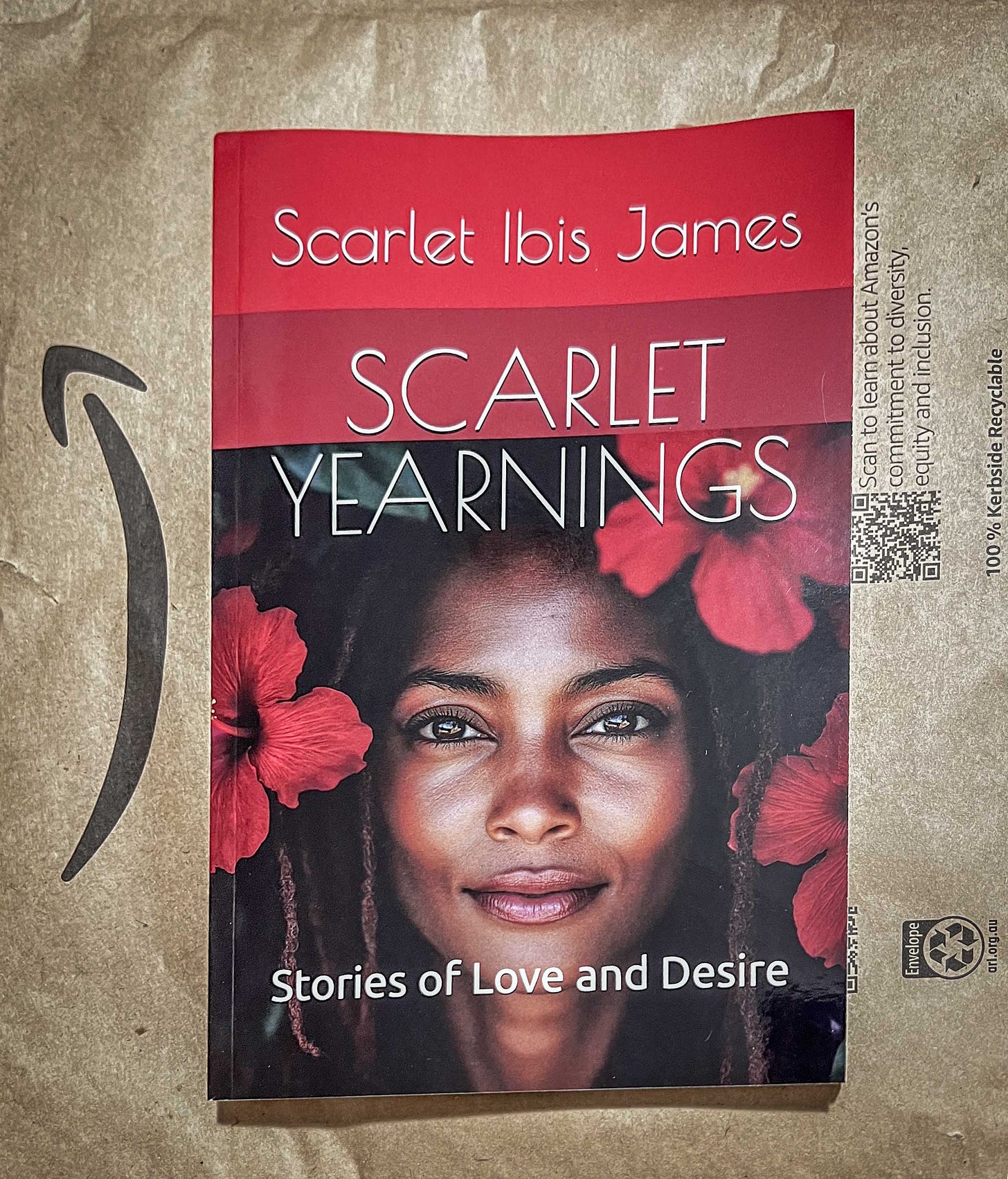 A beautiful young Black woman looks out of a backround of red hibiscus flowers in this cover image from my "Scarlet Yearnings" review. A beautiful young Black woman looks out of a backround of red hibiscus flowers in this cover image from my "Scarlet Yearnings" review.