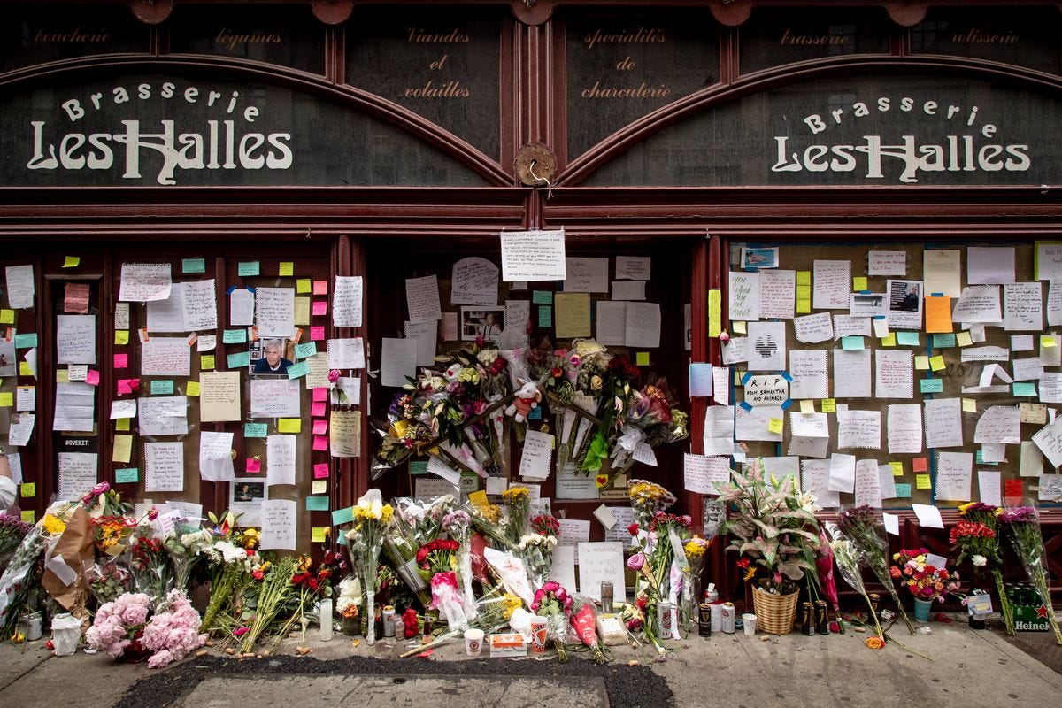 Photos: See the Anthony Bourdain Memorial at Les Halles in New York City -  Eater NY