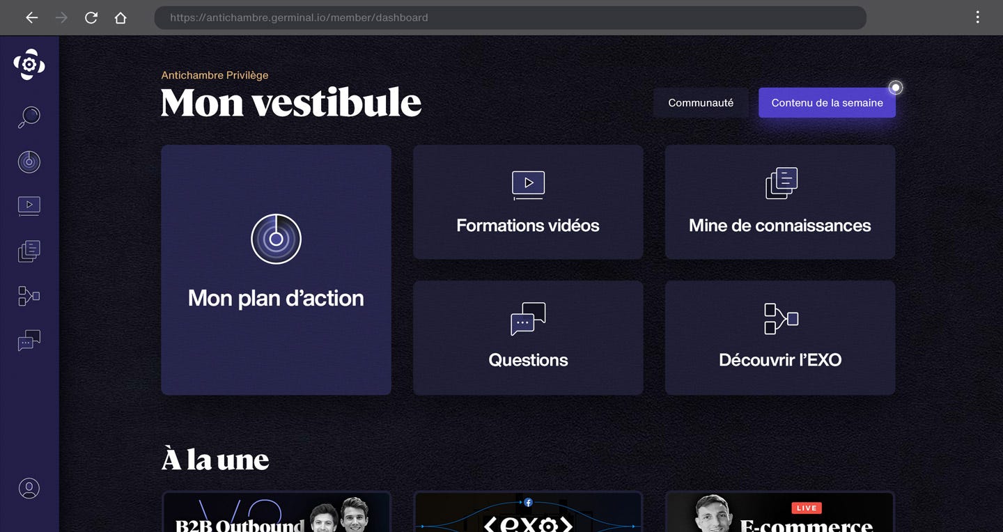 L'antichambre | Des formations en growth marketing de haut niveau L'antichambre | Des formations en growth marketing de haut niveau