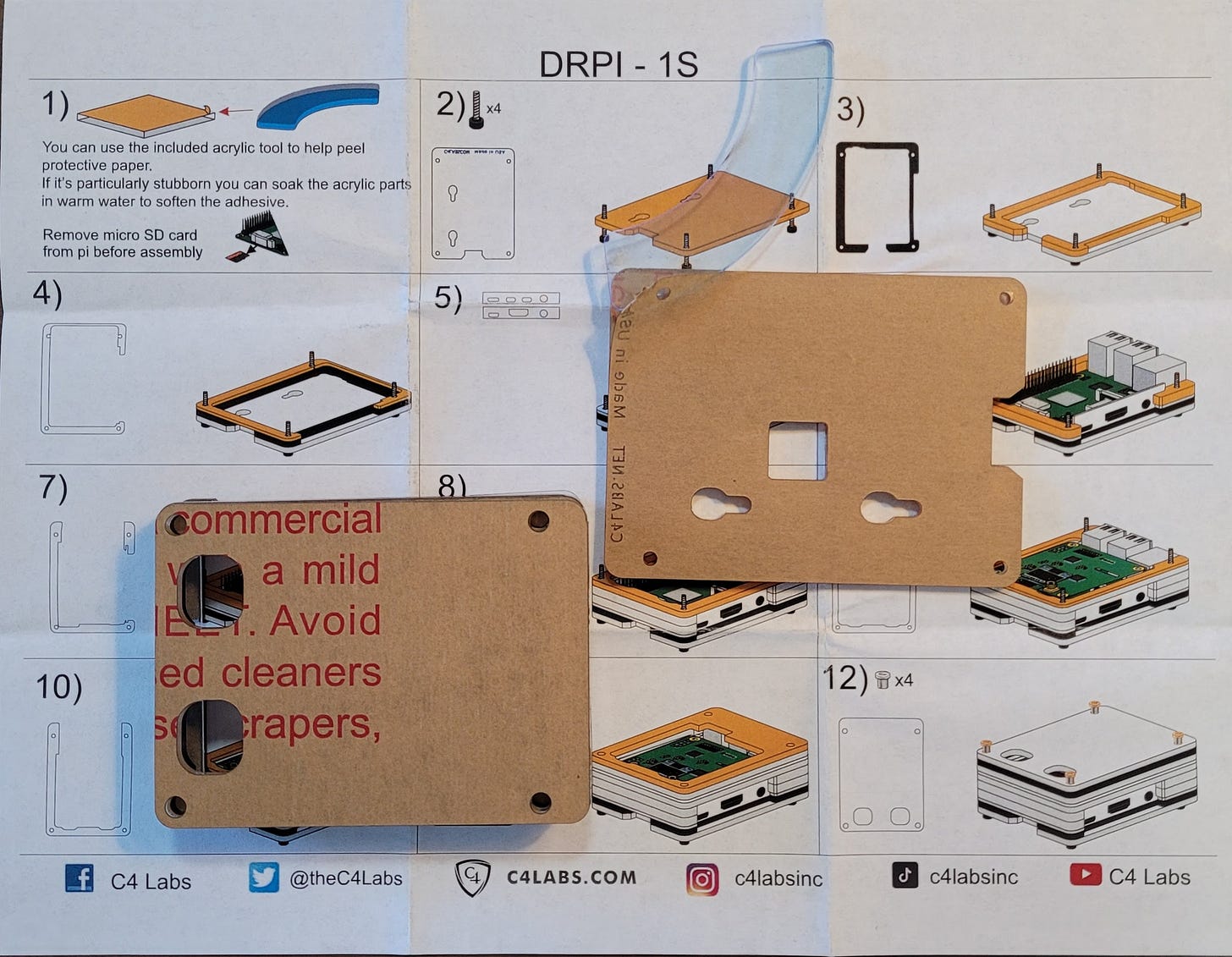 C4Labs case assembly instructions