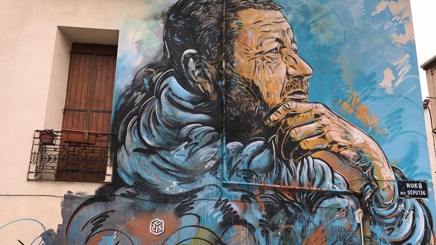 Le Penseur de C215 : l'art de capter la lumière, la profondeur et l’humanité, au MaCO de Sète 