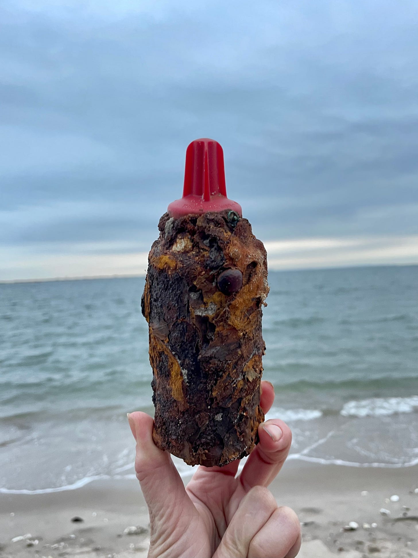 rusted object WWI bomb scare