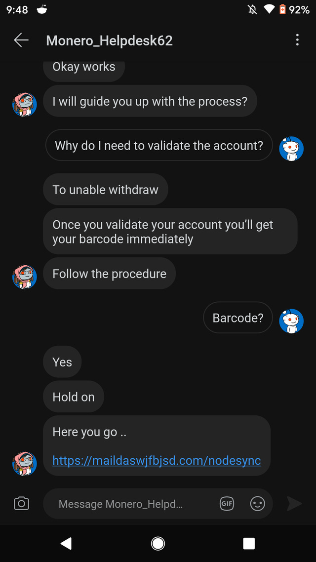 r/Monero - This seems like a scam