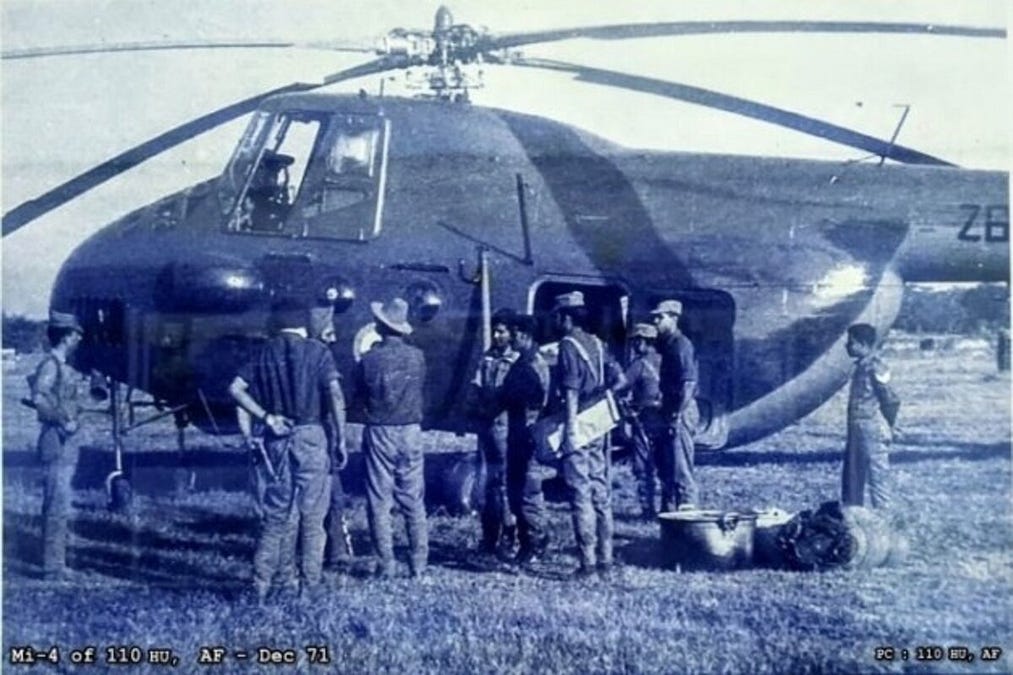 On This Day, In 1971, Indian Air Force Continued Heli-lift Operations  Across Meghna, While Fierce Fighting Raged In The Mountains Of Ladakh