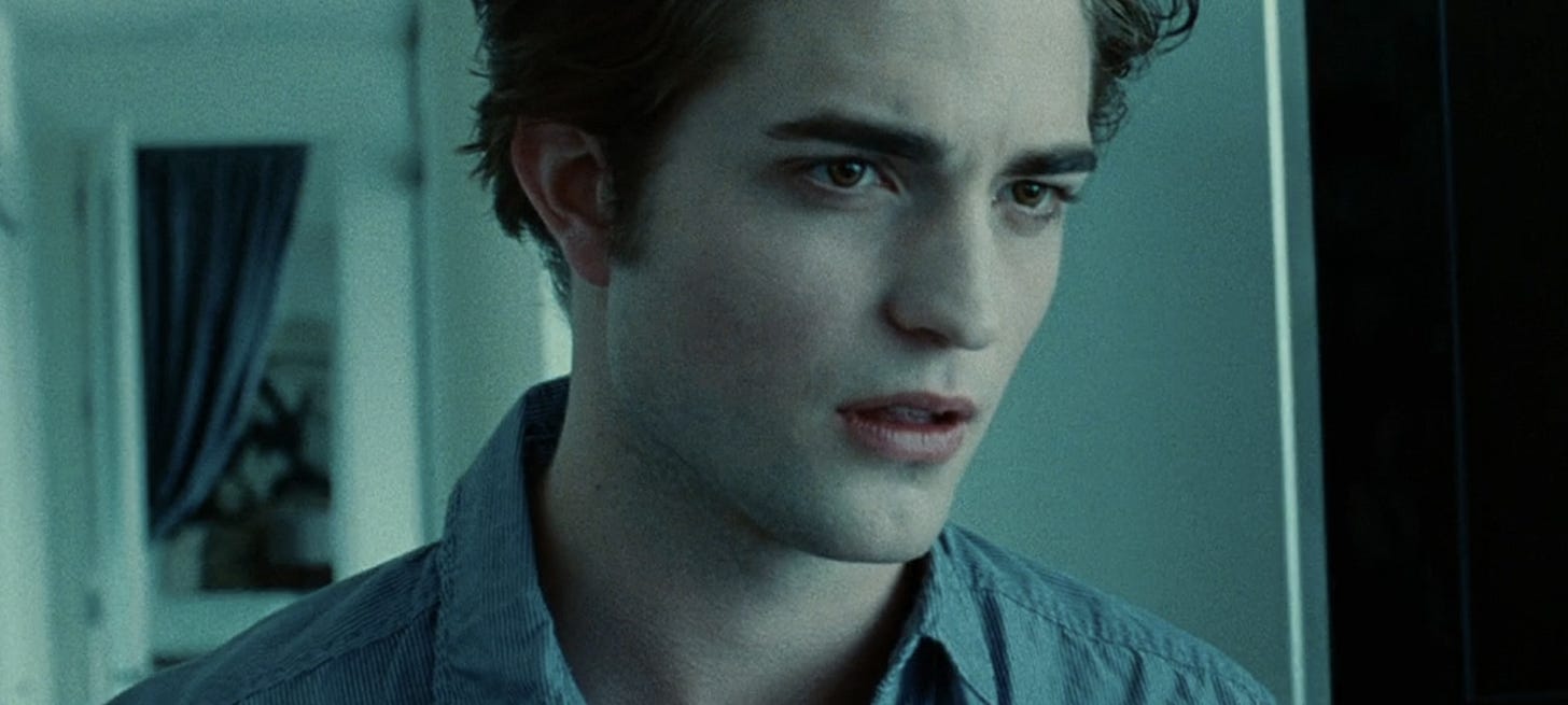 Edward Cullen (Robert Pattinson) in Twilight. [Credit: Temple Hill Entertainment]