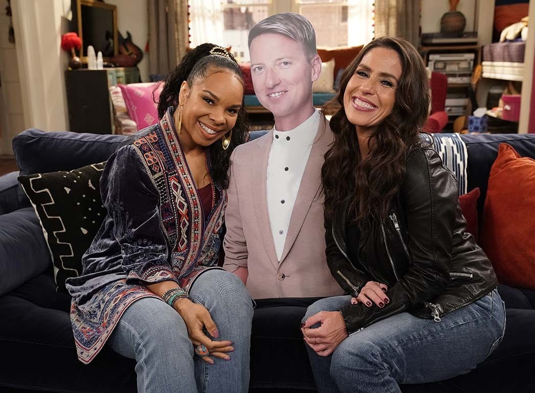 Punky Brewster Cast and Chris Gardner Cardboard Cutout