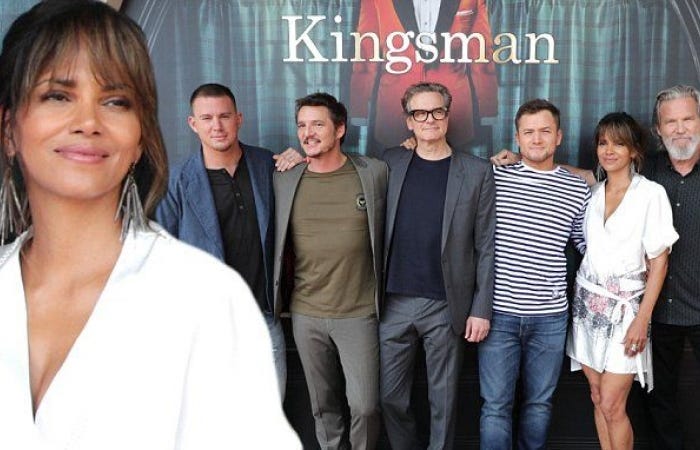 kingsman the golden circle gets halle berry drinking up at sdcc panel 2017 images kingsman the golden circle gets halle berry drinking up at sdcc panel 2017 images
