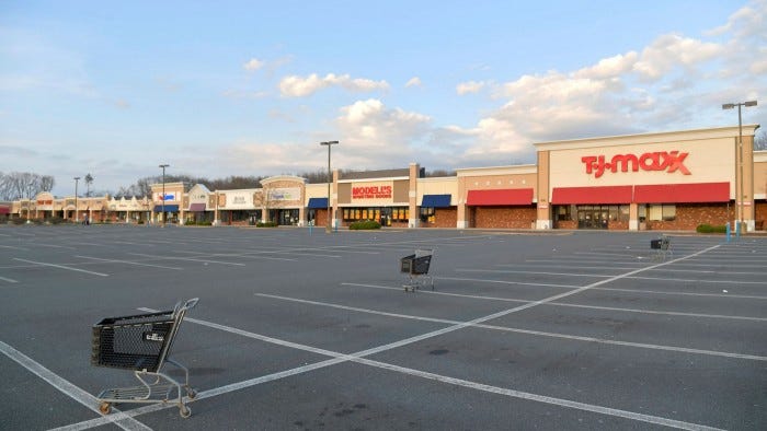 US strip mall owners paid less than half of April rent