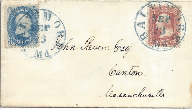 Baltimore carrier to the mails