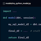 Python models