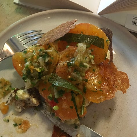 Watching SEED: An Untold Story film in a local church hall; Eating "seasonal on toast" at Brunswick East; Making leaf lanterns as part of a community garden session in a housing estate.