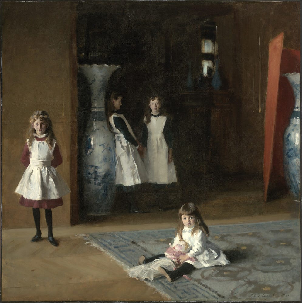 John Singer Sargent, The Daughters of Edward Darley Boit, 1882 John Singer Sargent, The Daughters of Edward Darley Boit, 1882