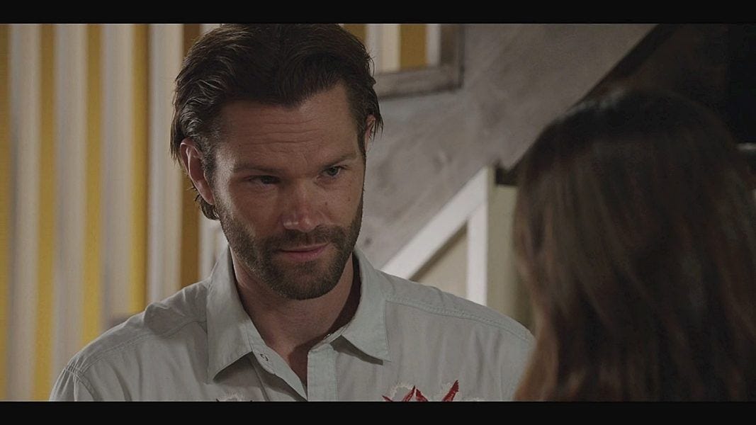 Walker looking sad at Geri. Walker looking sad at Geri.