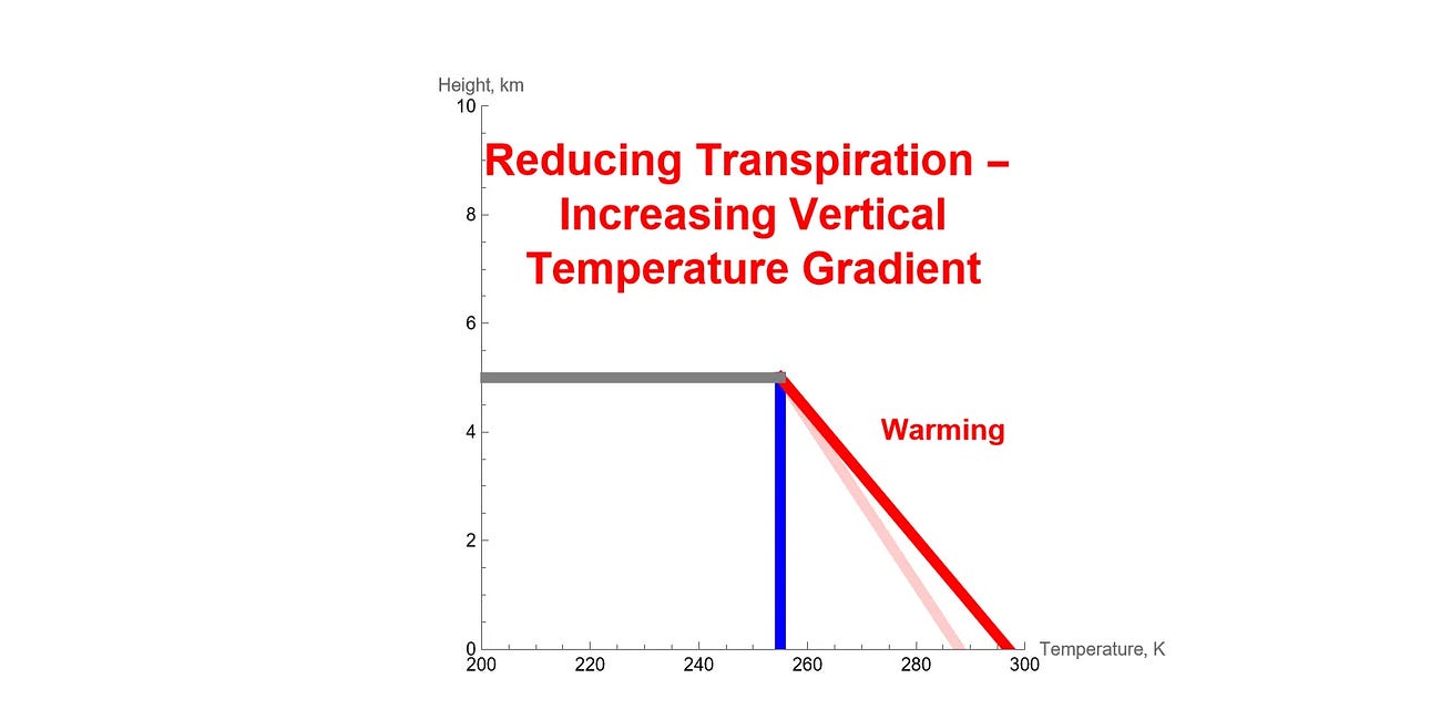 Global cooling from plant transpiration