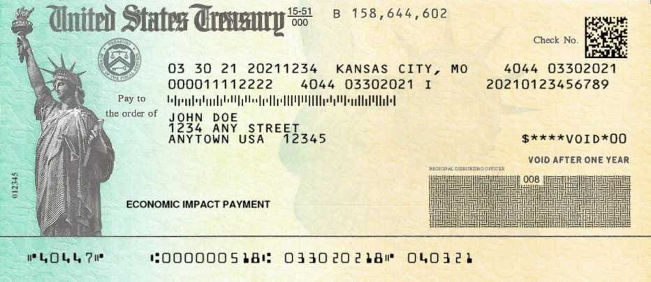 New Stimulus Check - March 2021