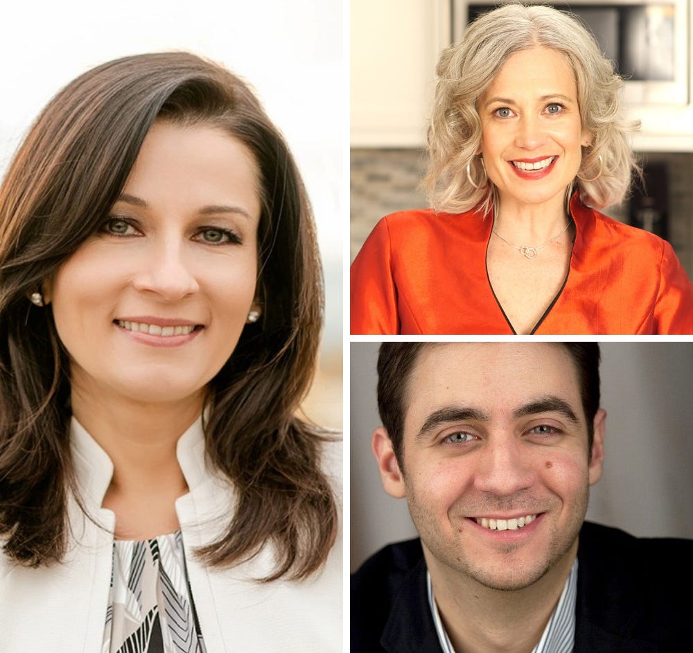 Irina Gerry, Elysabeth Alfano, and David Benzaquen, plant-based industry experts