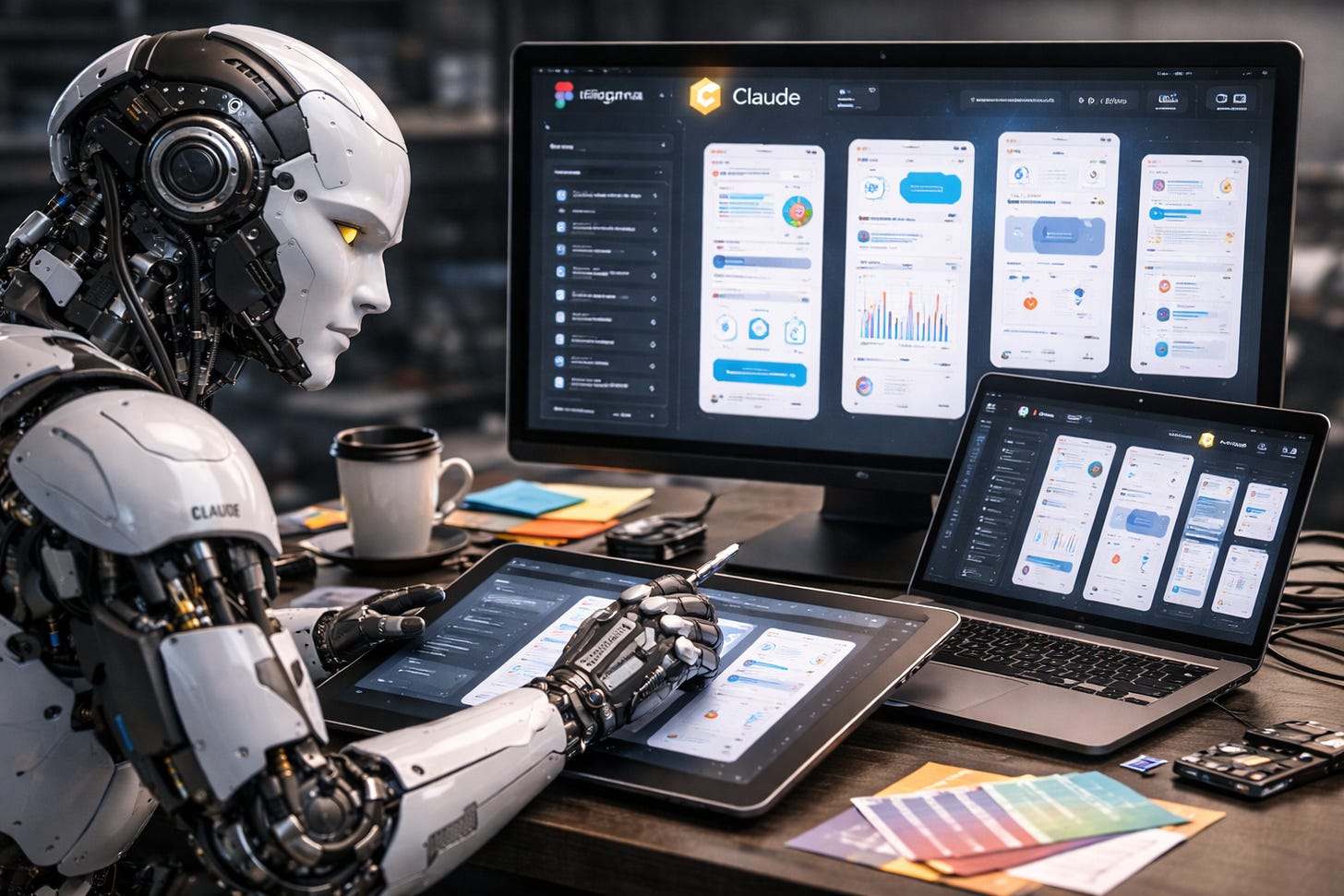AI bot designing in Figma