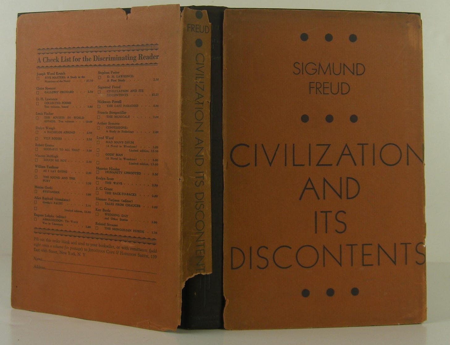 Civilization and Its Discontents by Sigmund Freud on Bookbid Rare Books