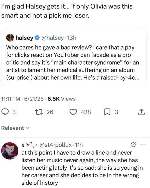 anthony fantano black dresses Halsey Goes Public With Her Anthony Fantano Beef