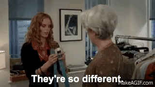 The Devil Wears Prada blue sweater scene on Make a GIF
