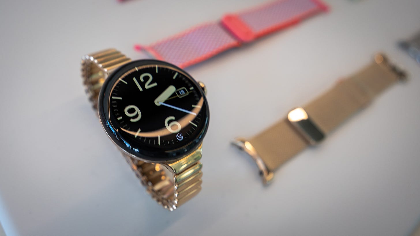 Google Pixel Watch 3 in gold color Google Pixel Watch 3 in gold color