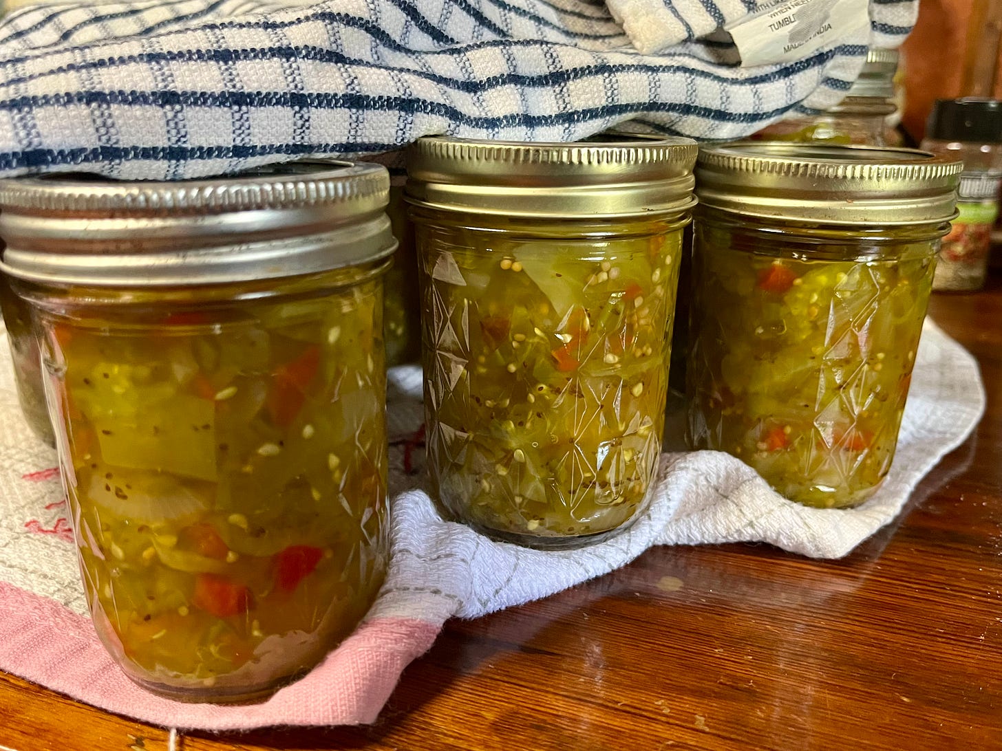 Green tomato relish on the funky little flower farm Green tomato relish on the funky little flower farm