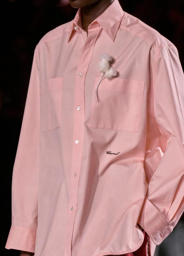 Chanel and Charvet's collaborative shirting