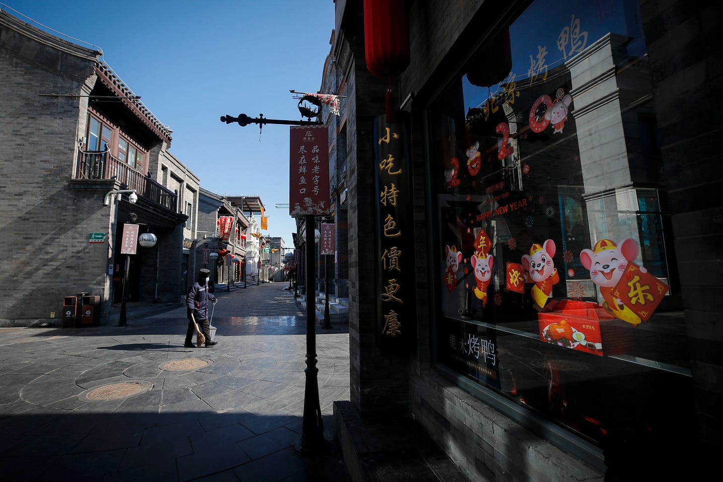 中国新型冠状病毒肺炎（武汉肺炎）疫情持续延烧，北京许多餐厅关门大吉（AP）