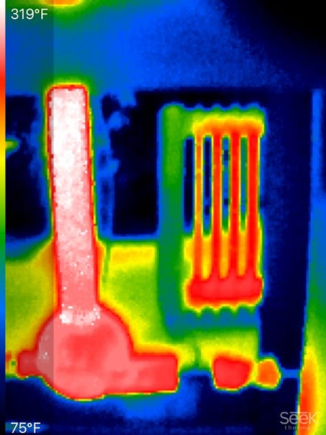 Thermal Images of running TSG