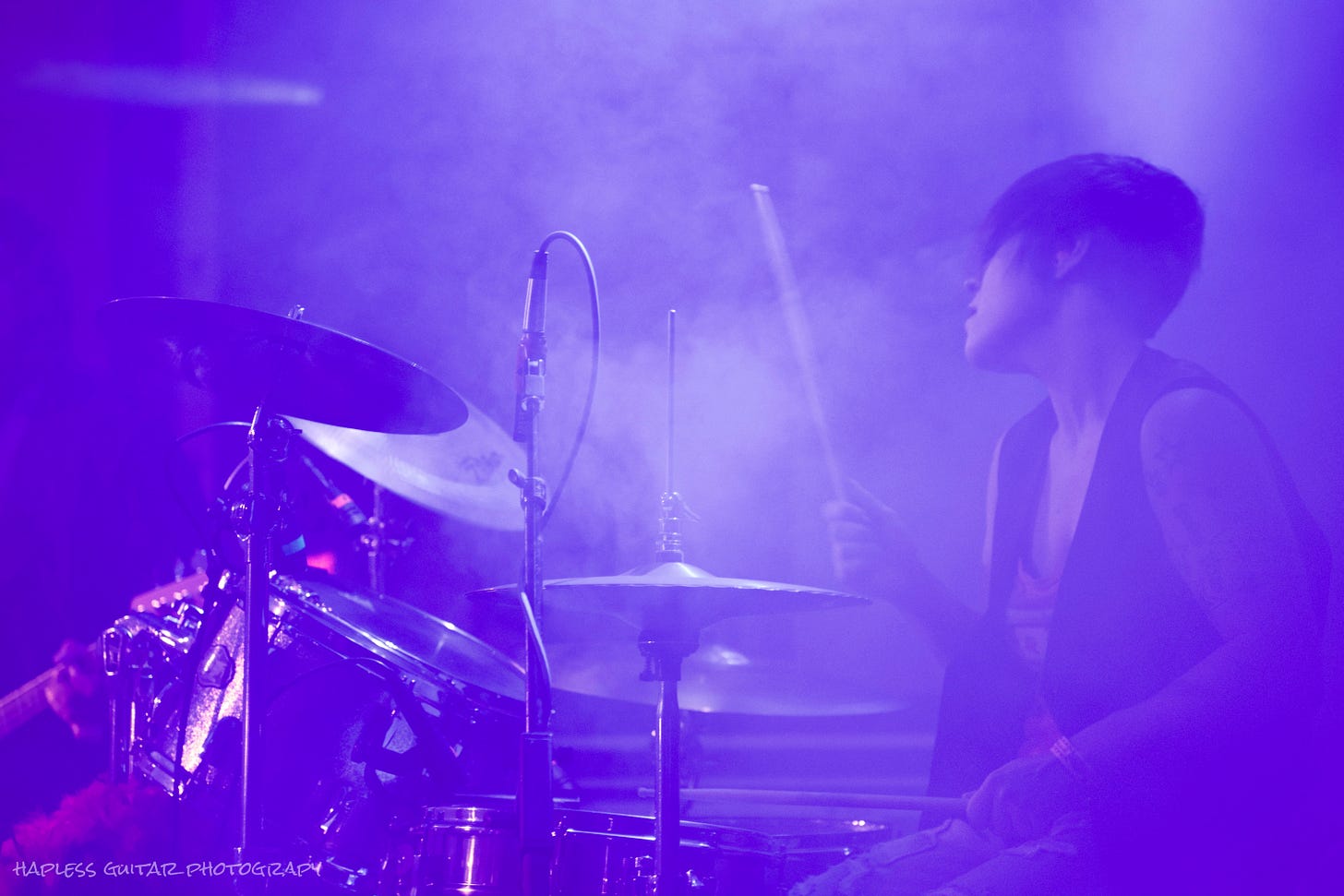 Rocky Rodriguez, keeps perfect time, and brings the funk with her band No Pit Cherries. No Pit Cherries have be gigging in support of their 2015 release Pressure. Rocky Rodriguez, keeps perfect time, and brings the funk with her band No Pit Cherries. No Pit Cherries have be gigging in support of their 2015 release Pressure.
