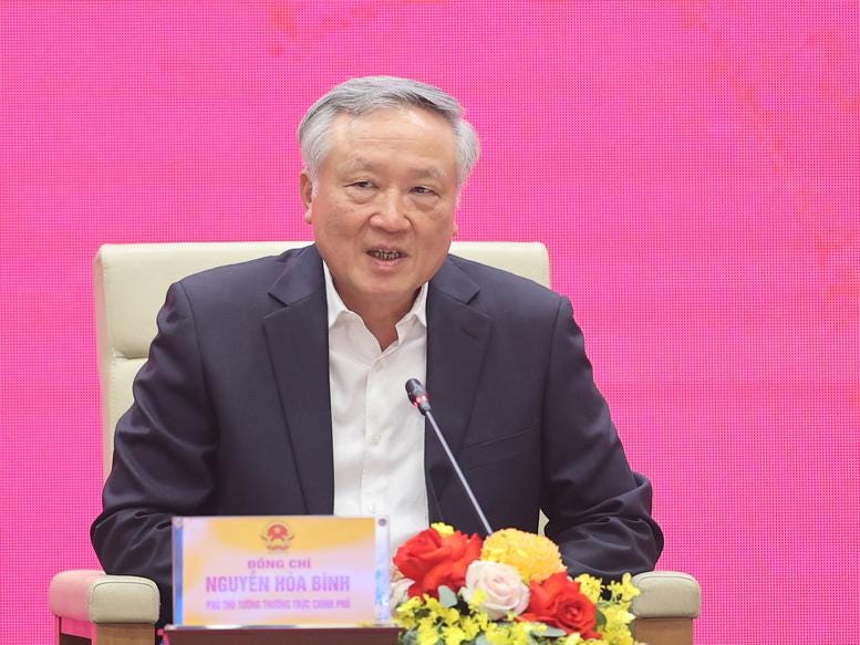 Phó Thủ tướng Thường trực Nguyễn Hòa Bình - Ảnh: VGP. Phó Thủ tướng Thường trực Nguyễn Hòa Bình - Ảnh: VGP.