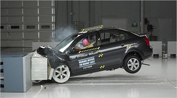 Small Cars Come Up Short in Crash-Test Safety Study - The New York Times