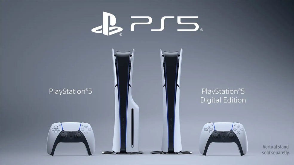 Novo PS5 'slim' chega mais leve, com novo design e 1 TB de armazenamento