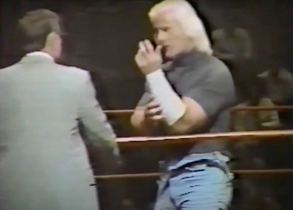 Kevin Sullivan and his father, Austin Idol, The Great Mephisto and his crew, Abdullah the Butcher