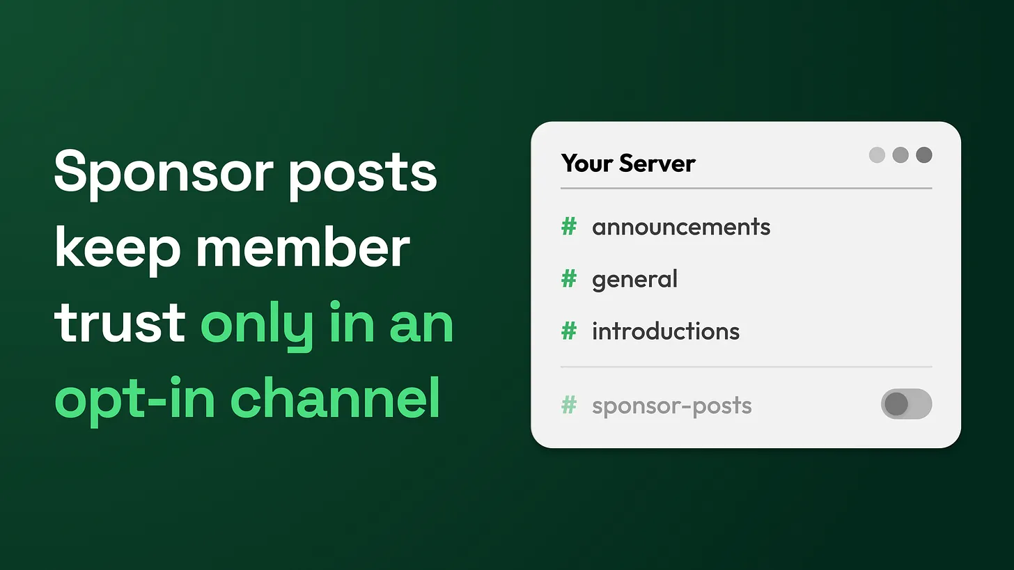 How to Run Sponsored Posts in a Discord Community Without Losing Member Trust