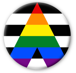 LGBTQ+ inclusive pride ally badge