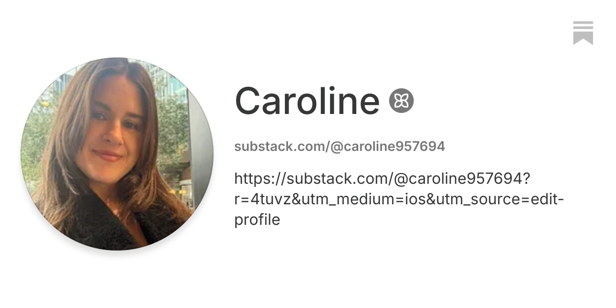 Caroline | Substack