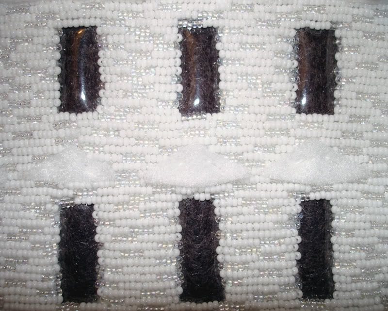 beaded White House Barack Obama Washington DC pop art beadwork bead embroidery blog beaded White House Barack Obama Washington DC pop art beadwork bead embroidery blog