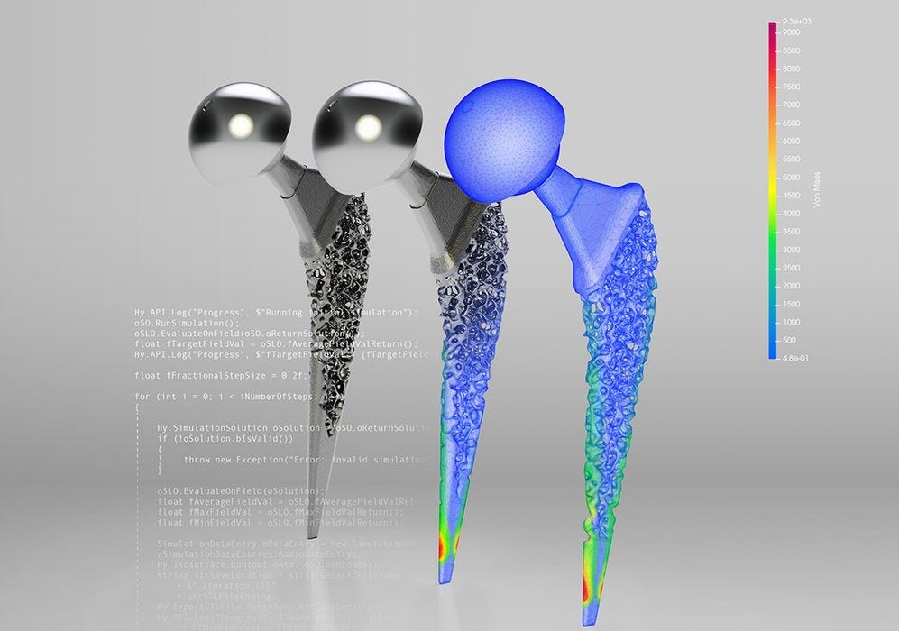 quasi meshless simulation in Hyperganic software CDFAM