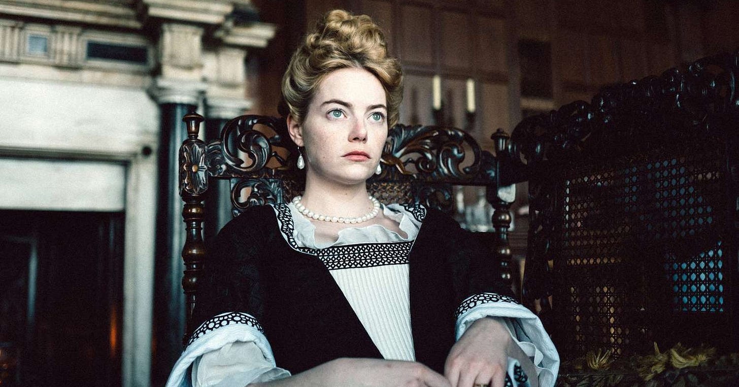 Emma Stone on The Favourite, bullying bunnies, hitting Joe Alwyn