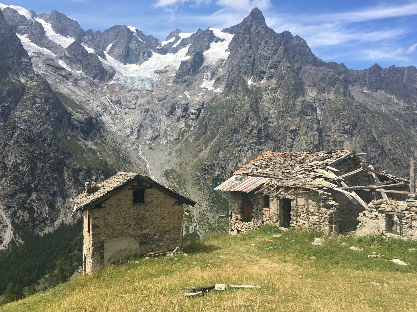 Heidi’s Grandpa might have lived in this hut, except he was Swiss and this is still Italy.
