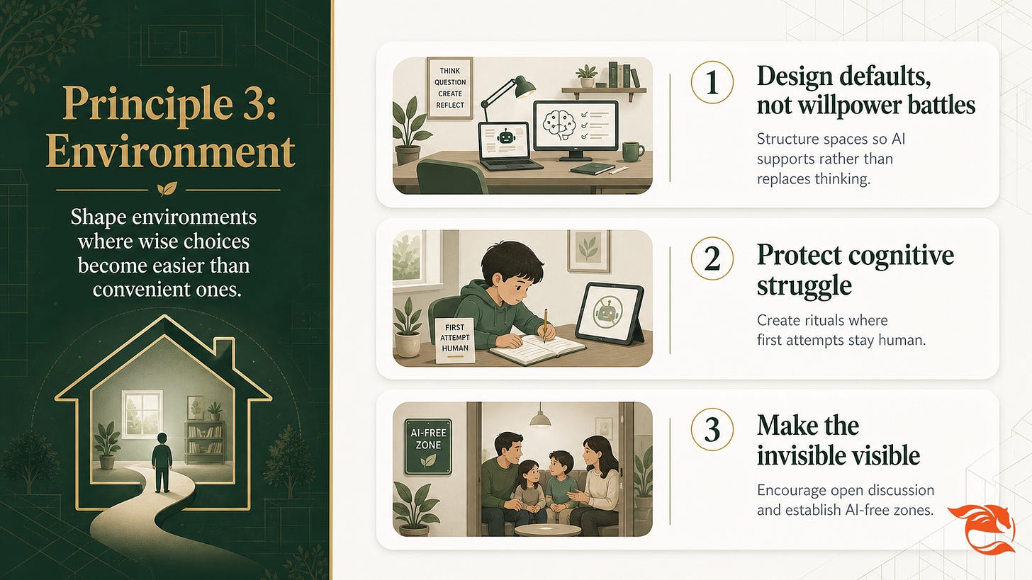 Principle 3: Environment - Design Environments, Not Will power Battles
