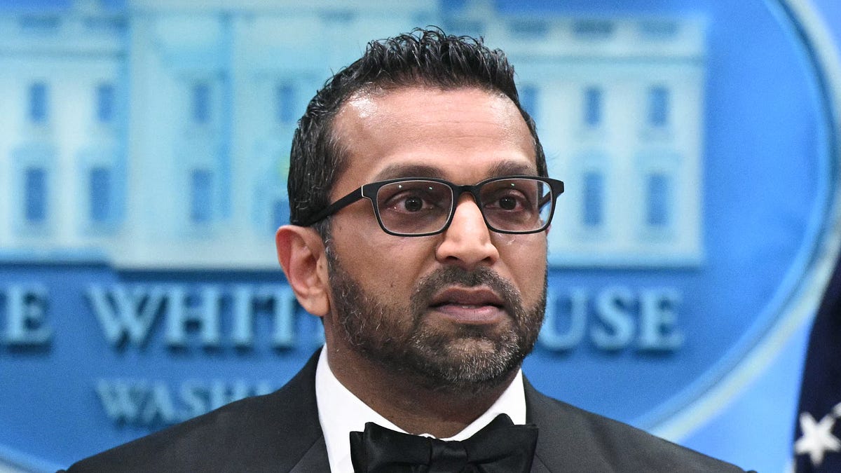 First Draft: The End of Kash Patel?