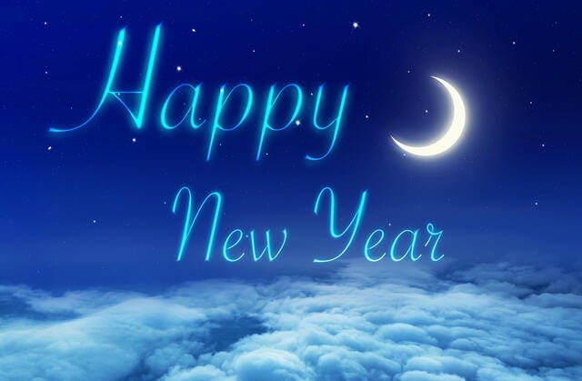 Happy new year text on cloudy night background with moon Stock Photo - Alamy Happy new year text on cloudy night background with moon Stock Photo - Alamy