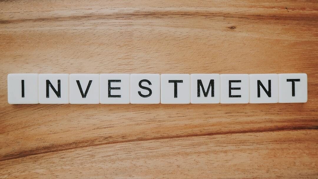 Investment Scrabble text Investment Scrabble text