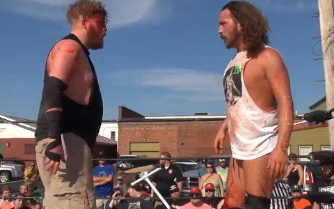 [Screenshot: Murdoch and Claxton staredown]
