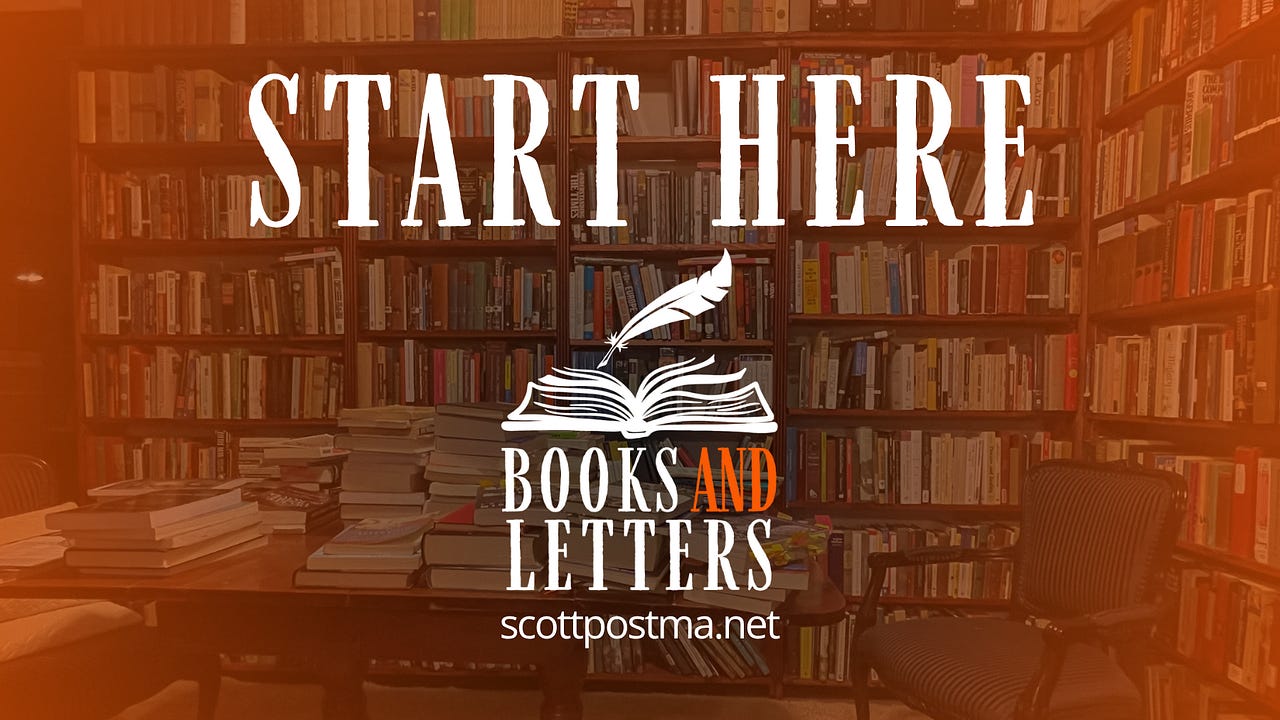 BOOKS AND LETTERS | Scott Postma | Substack