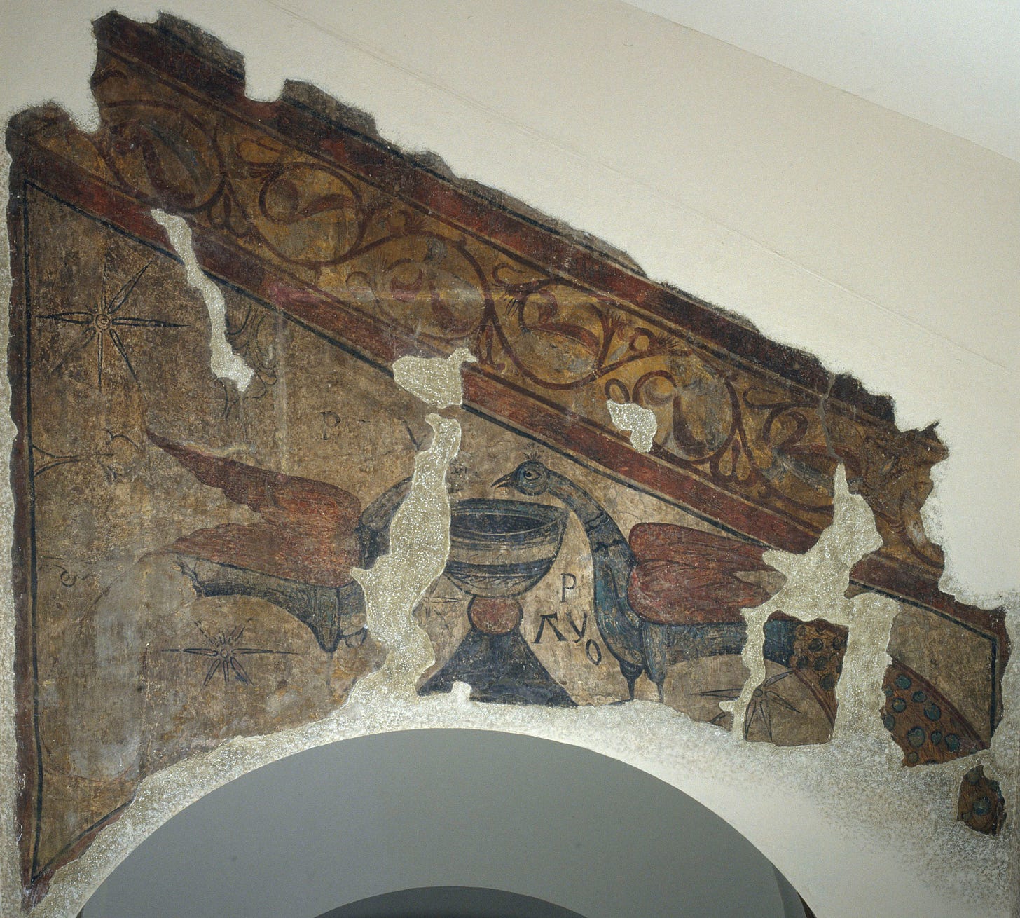 Mestre de Santa Maria de Taüll - Paons abeurant-se d'un calze de Santa Maria de Taüll - Cap a 1123