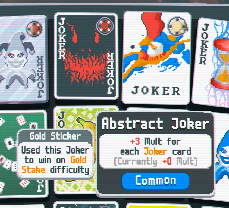 Abstract Joker: +3 Mult for each Joker Card