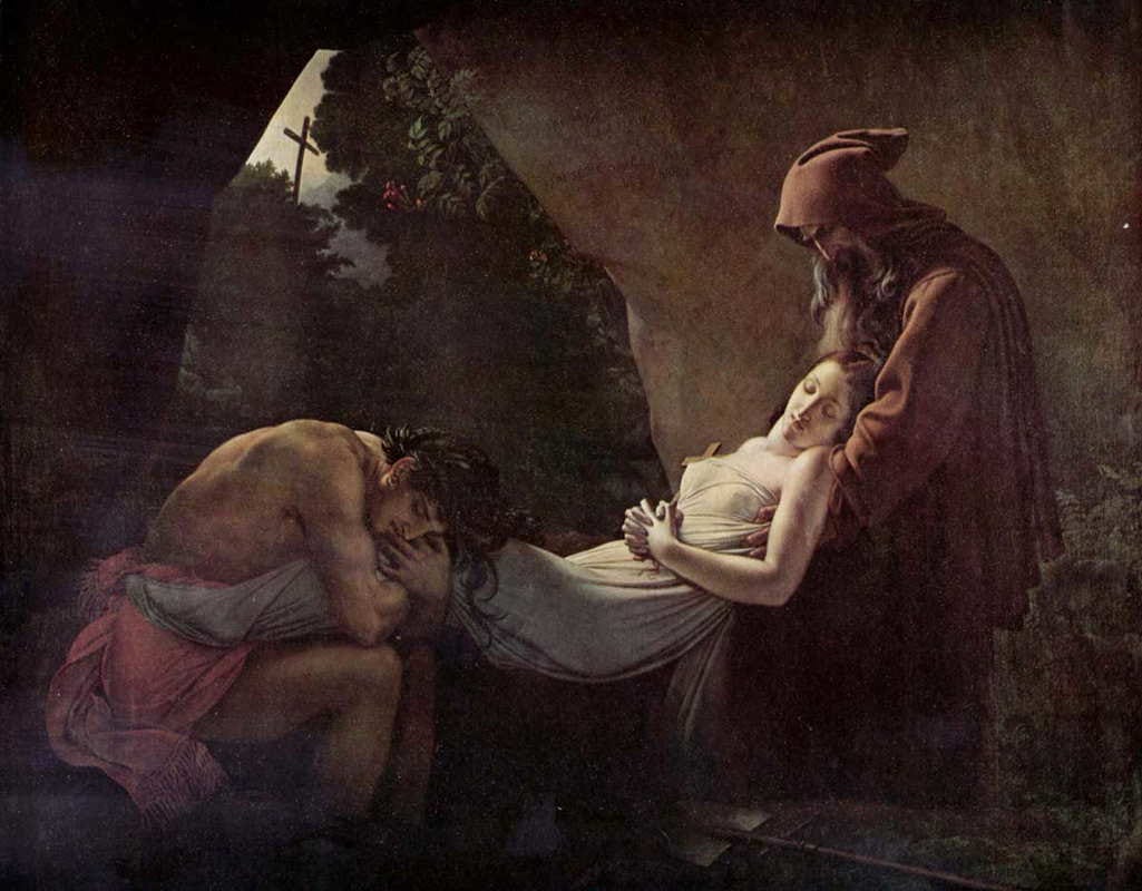 romantic paintings girodet burial atala
